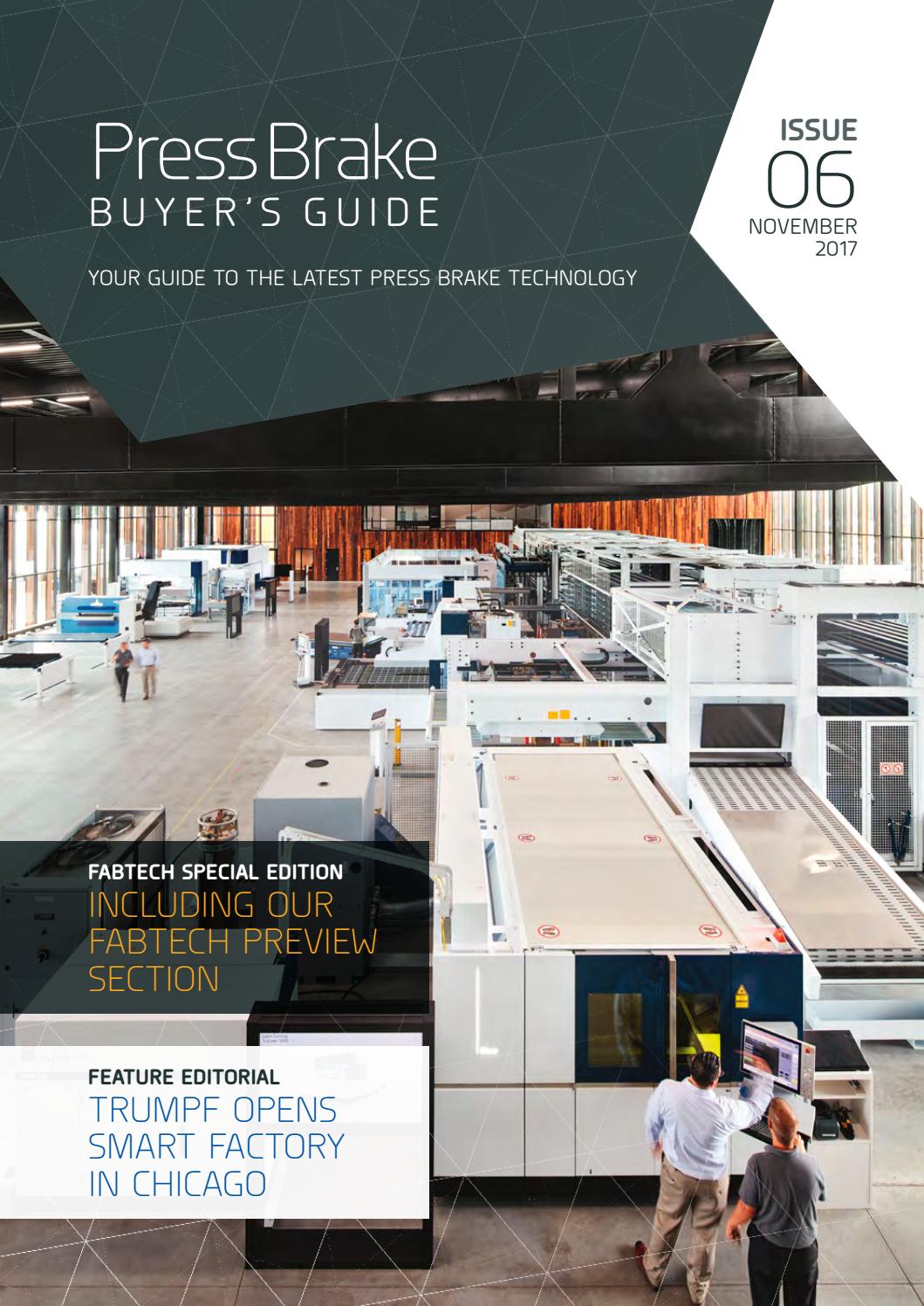 Press Brake Buyer's Guide FABTECH 2017 Special Edition by Press Brake