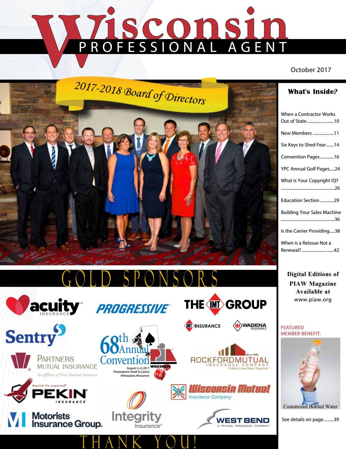 October 2017 Wisconsin Professional Agent by Professional Insurance ...