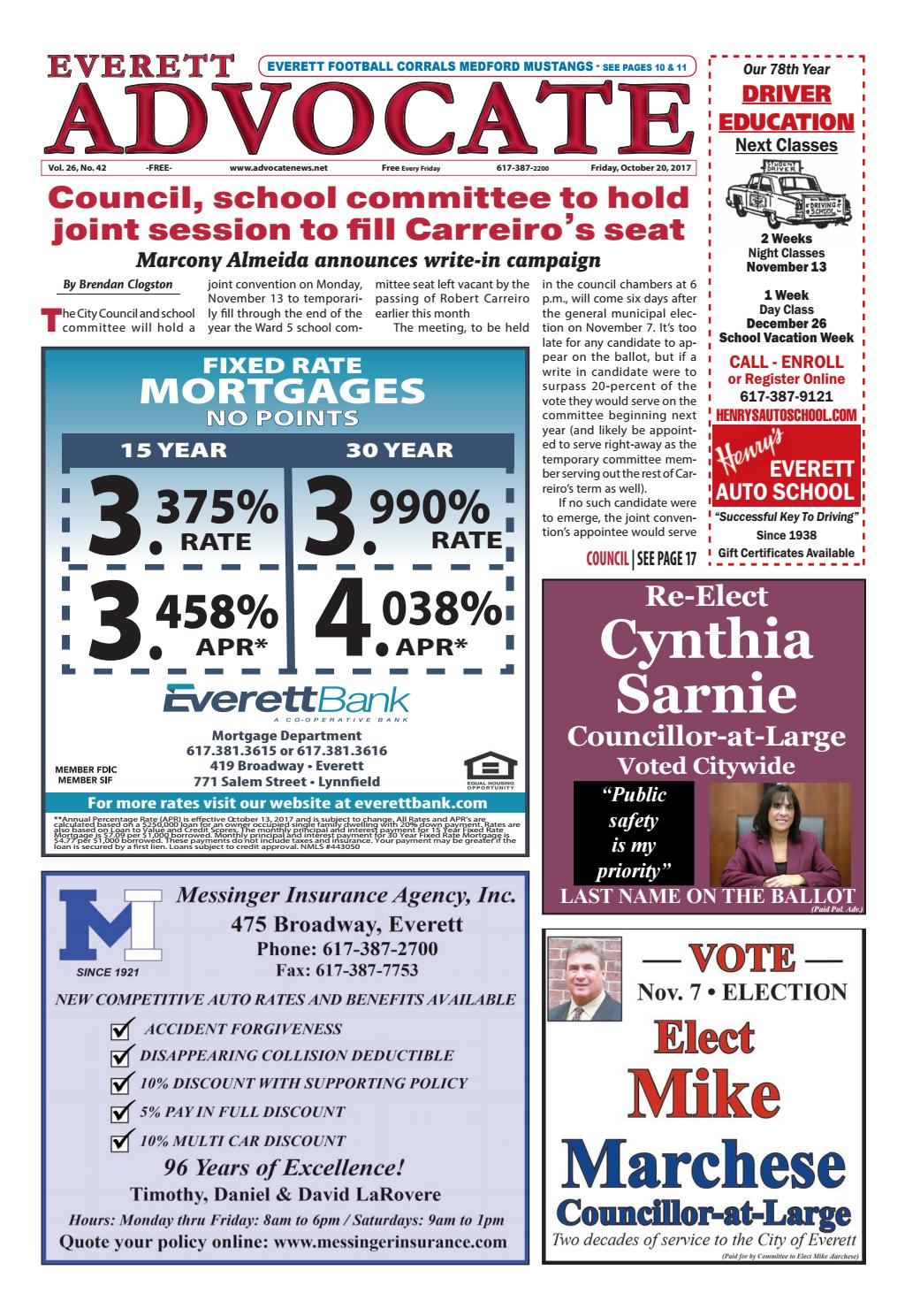 THE EVERETT ADVOCATE Friday, October 20, 2017 by Mike Kurov Issuu