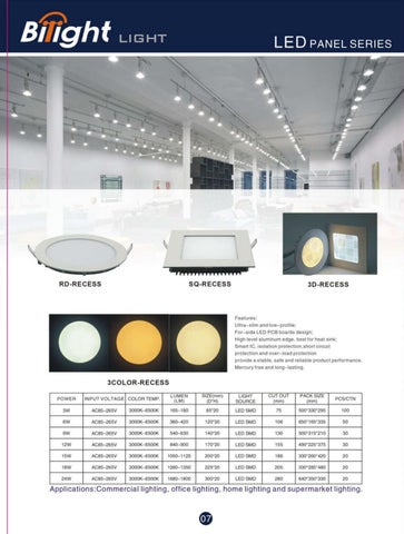 Freddy Garcia 灯饰目录 · BILIGHT Soluciones 英文 iluminación 第 8 页