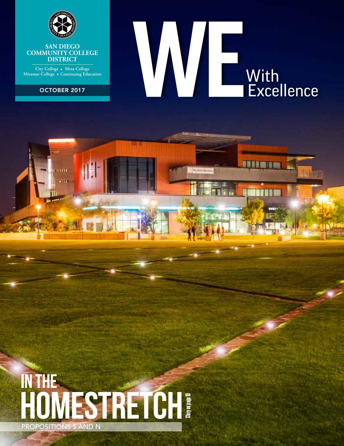 WE With Excellence (October 2017) by San Diego Community College