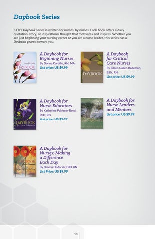 Sigma Theta Tau International Honor Society of Nursing STTI Knowledge Product 灯饰目录 Fall 2017 第 10 页