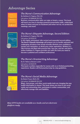 Sigma Theta Tau International Honor Society of Nursing STTI Knowledge Product 灯饰目录 Fall 2017 第 9 页
