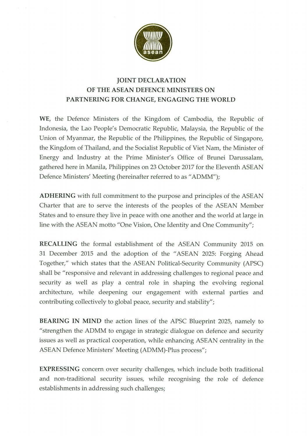 Admm joint declaration by myinquirer dotnet - Issuu