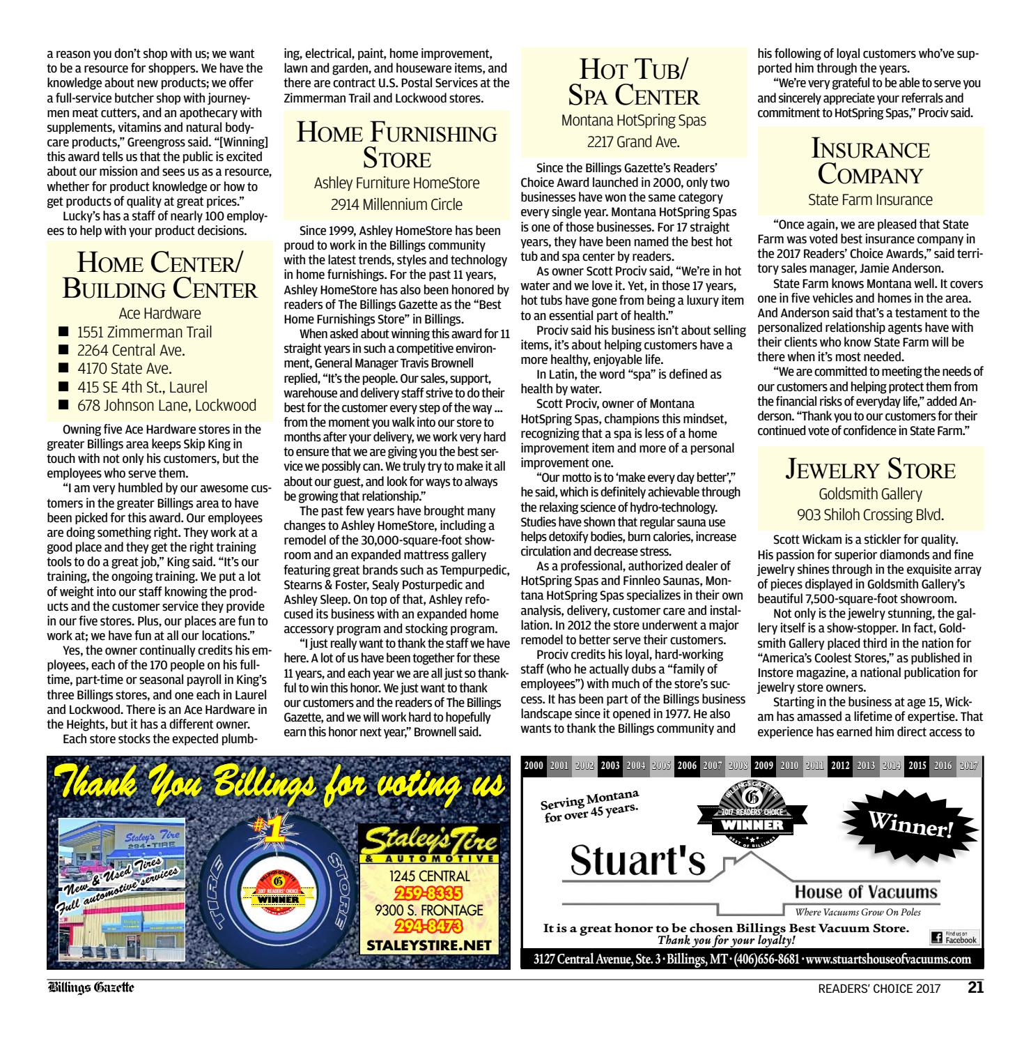 Readers' Choice 2017 by Billings Gazette Issuu