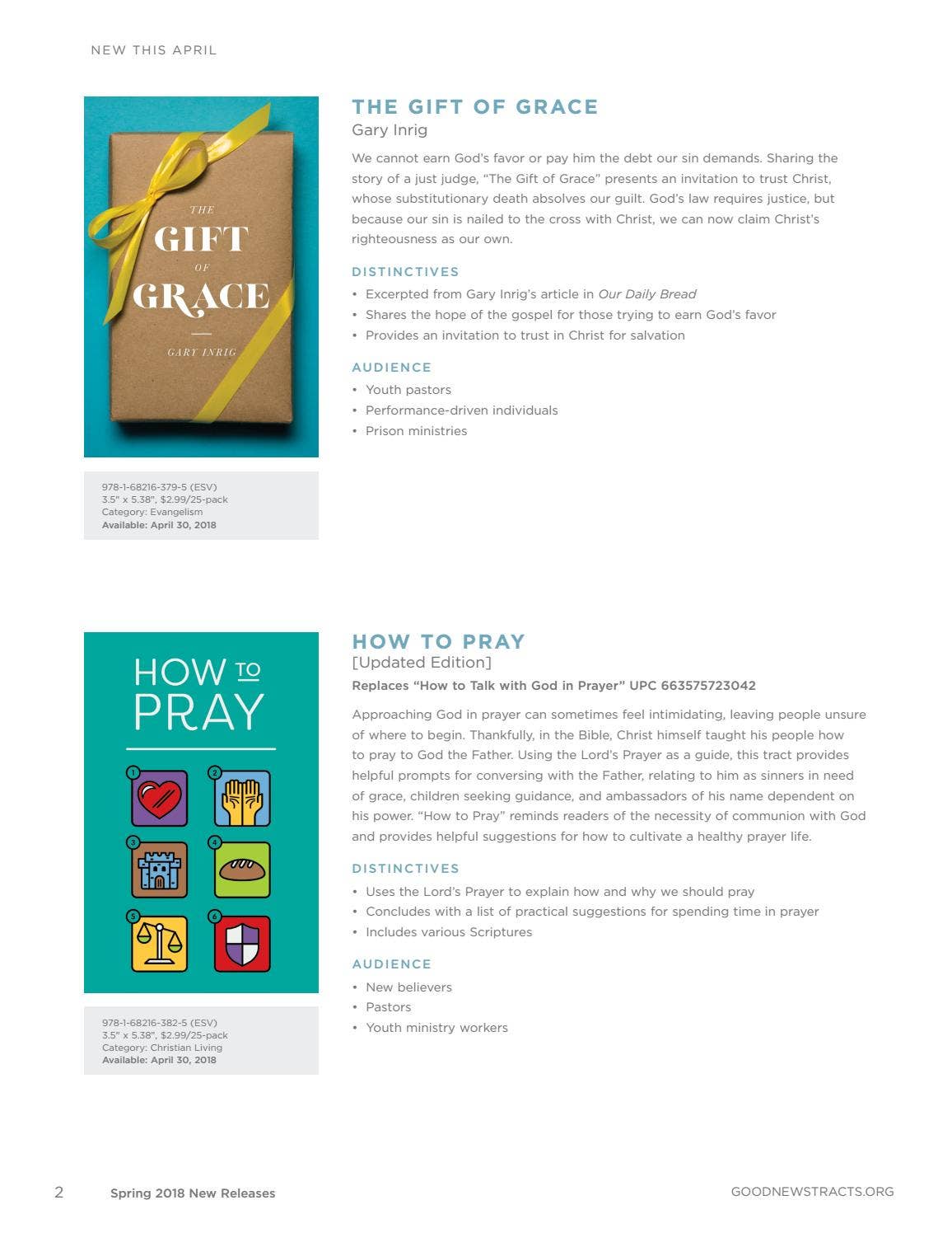 Good News Tracts Catalog Spring 2018 by Crossway Issuu