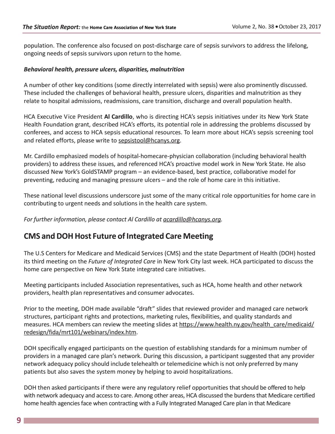 october 23 2017 edition of the situation report by home care