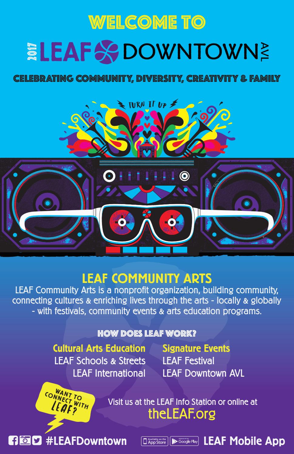 LEAF Downtown Festival Guide 2017 by LEAF Global Arts Issuu
