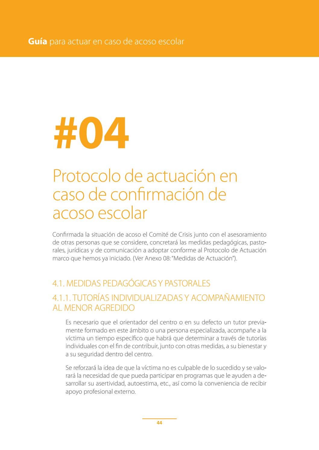 Guía para actuar en caso de acoso escolar by Escuelas Católicas - Issuu