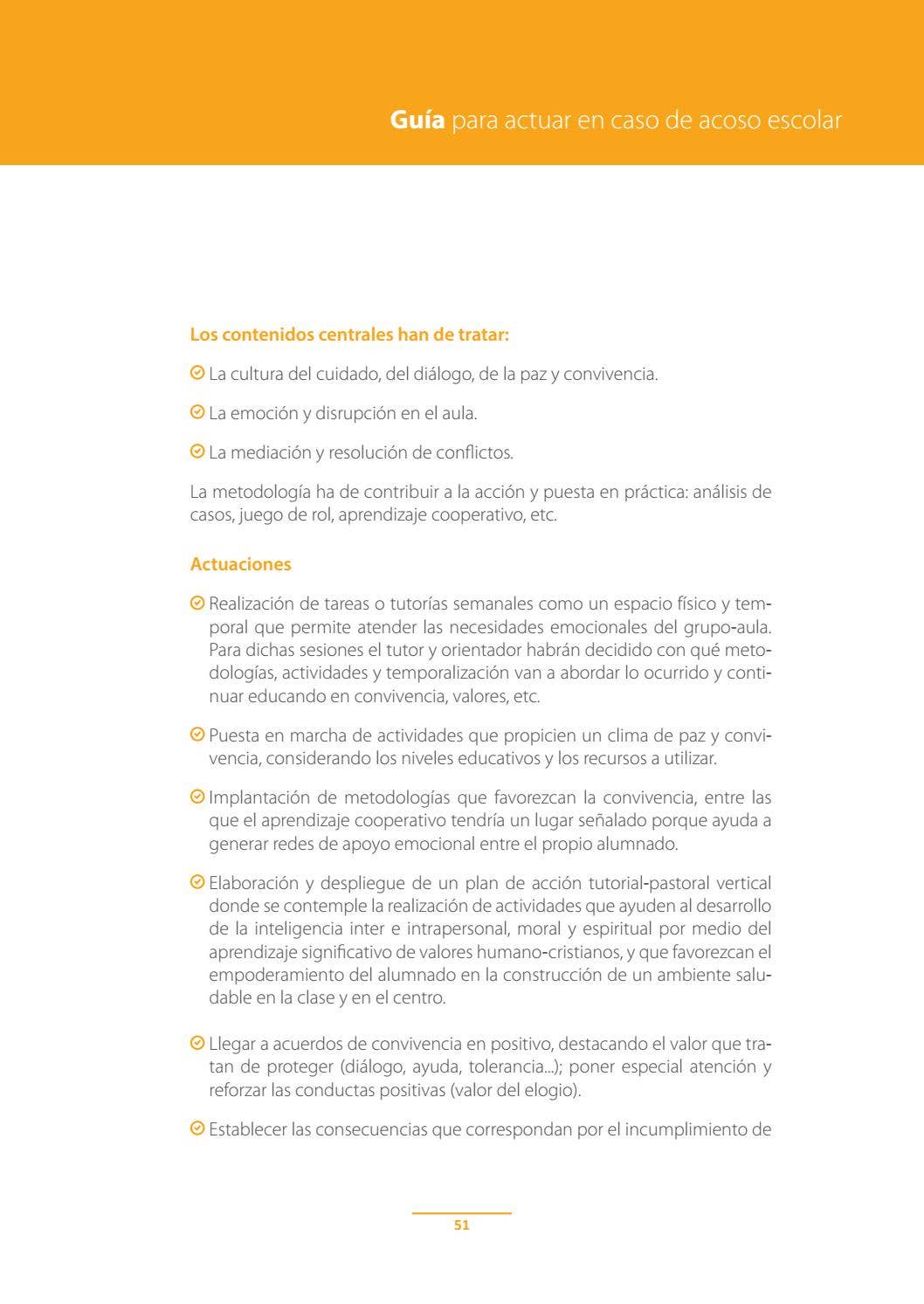 Guía para actuar en caso de acoso escolar by Escuelas Católicas - Issuu