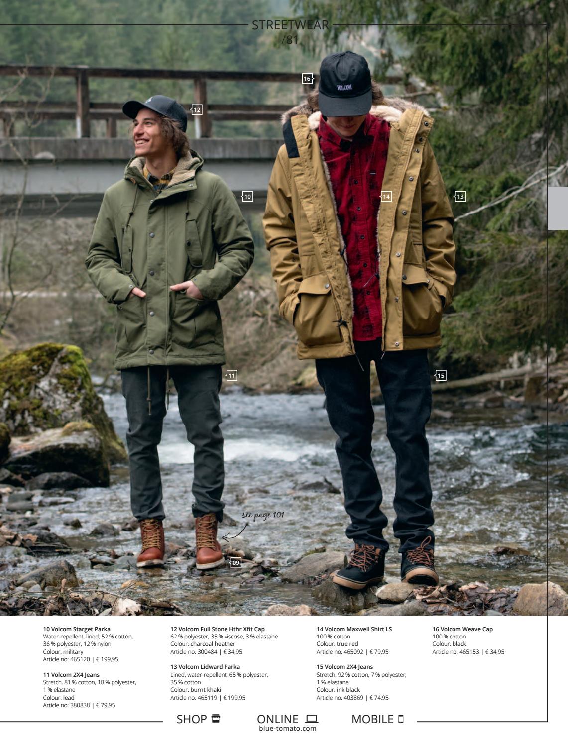 volcom starget parka black