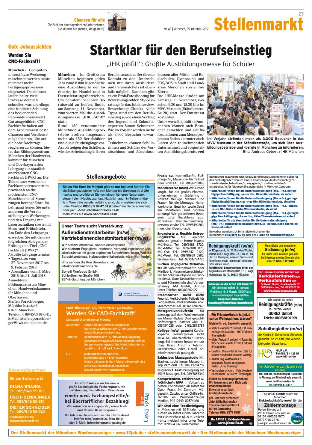 Kw 43 2017 By Wochenanzeiger Medien Gmbh Issuu