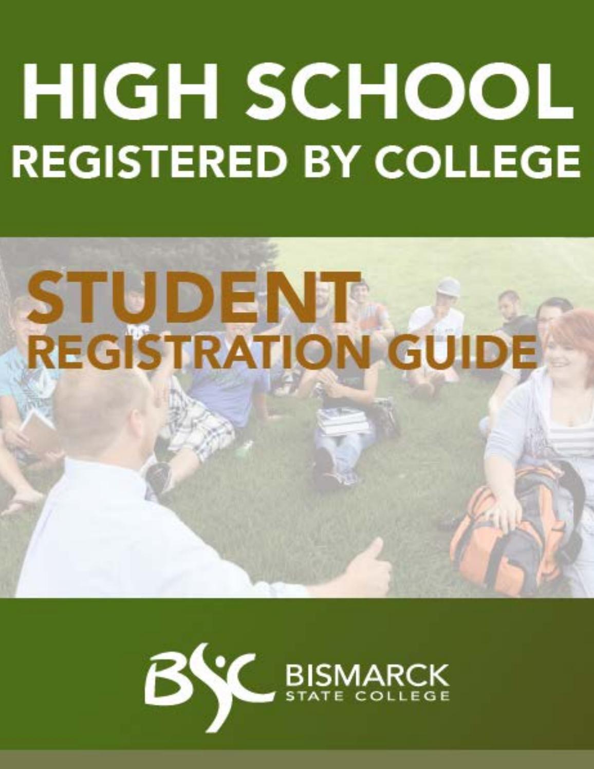 Spring 2018 High School Registered by College Guide by Bismarck State
