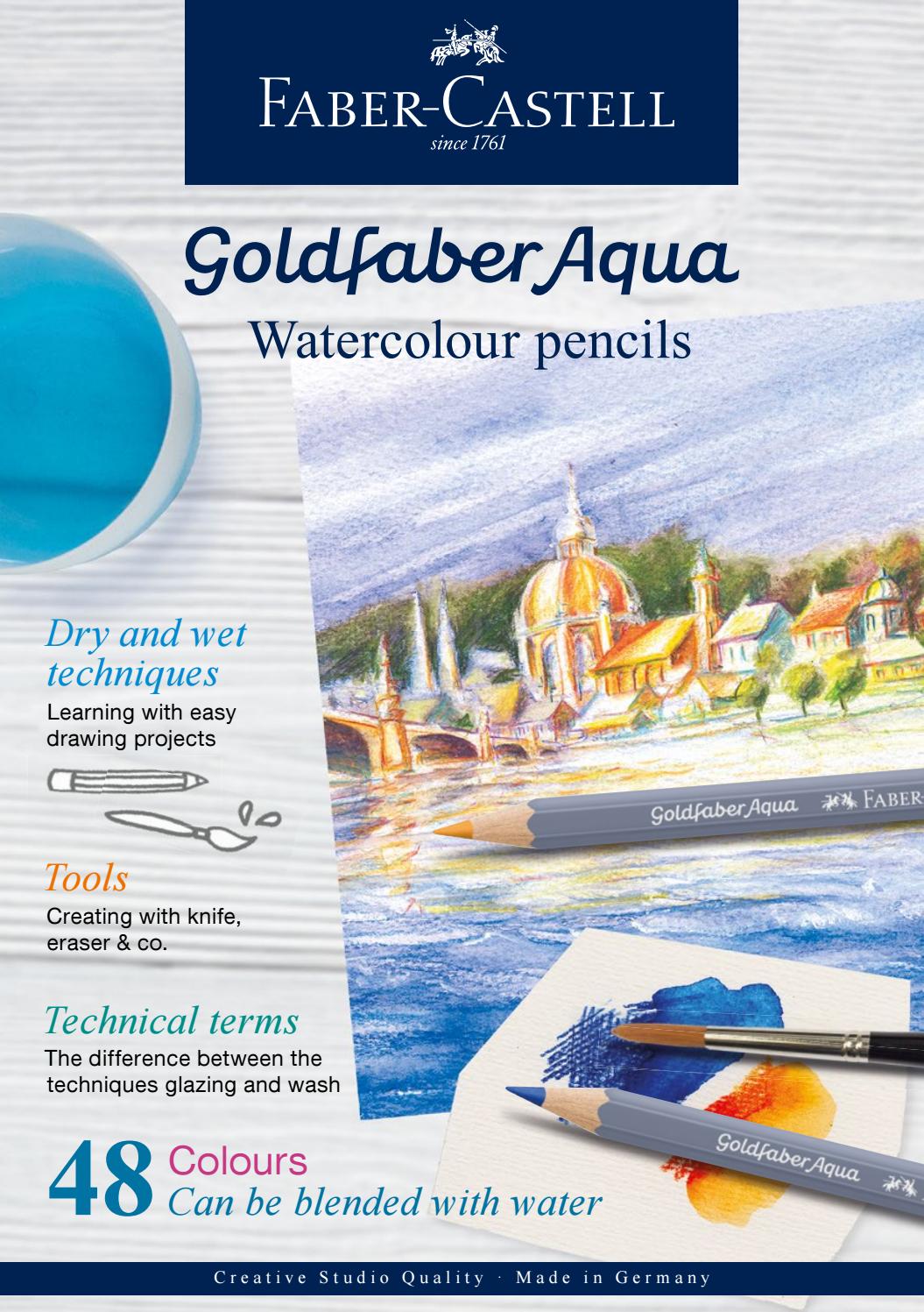 Faber-Castell Goldfaber Aqua Watercolour Pencil Emerald Green 163