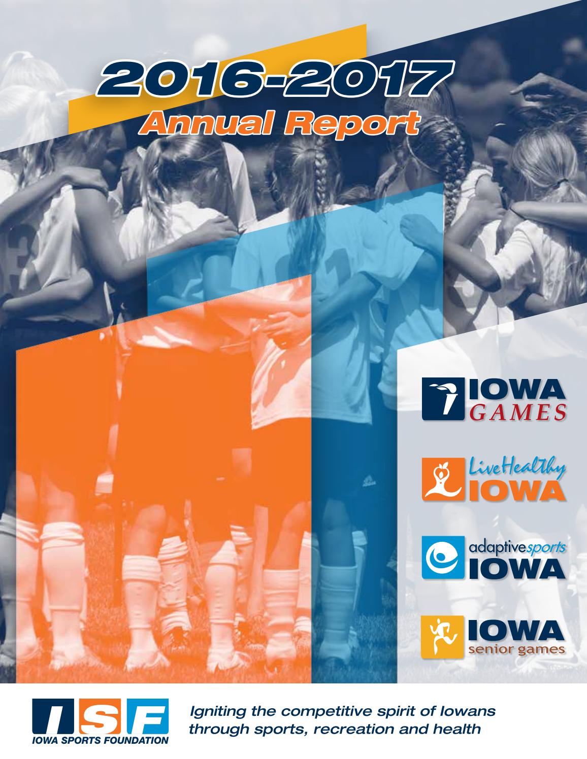20162017 Iowa Sports Foundation Annual Report by Cory Kennedy Issuu