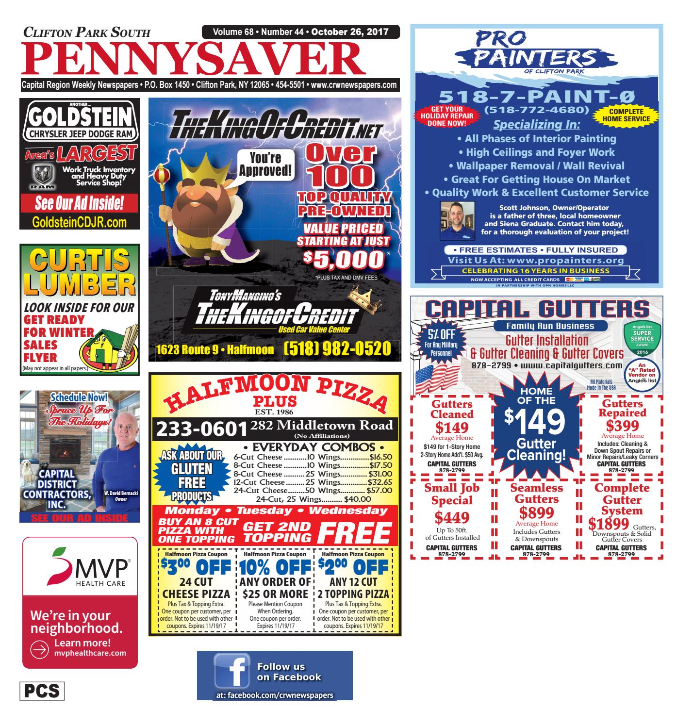 Clifton Park South Pennysaver 102617 by Capital Region Weekly Newspapers Issuu
