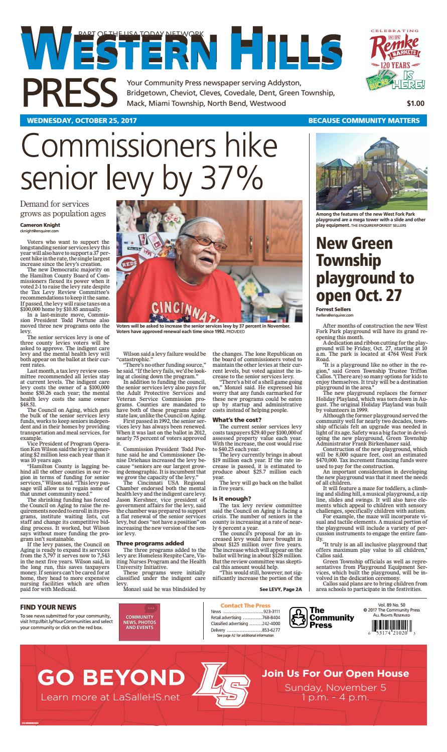 Western hills press 102517 by Enquirer Media Issuu