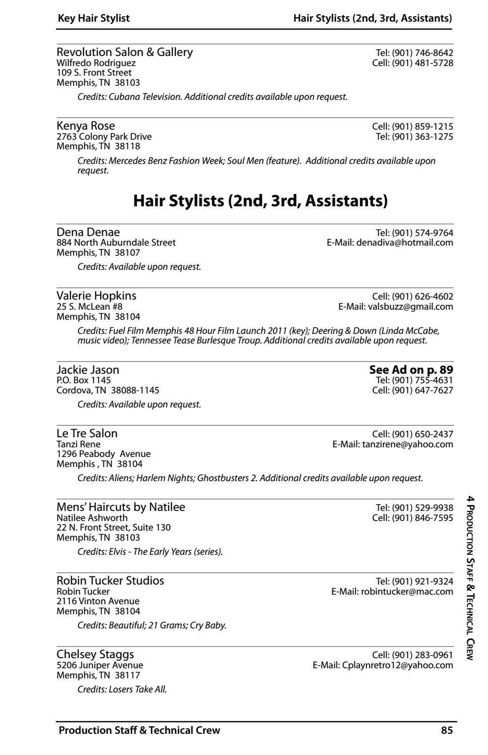 Memphis Shelby County Film Tv Commission Production Directory
