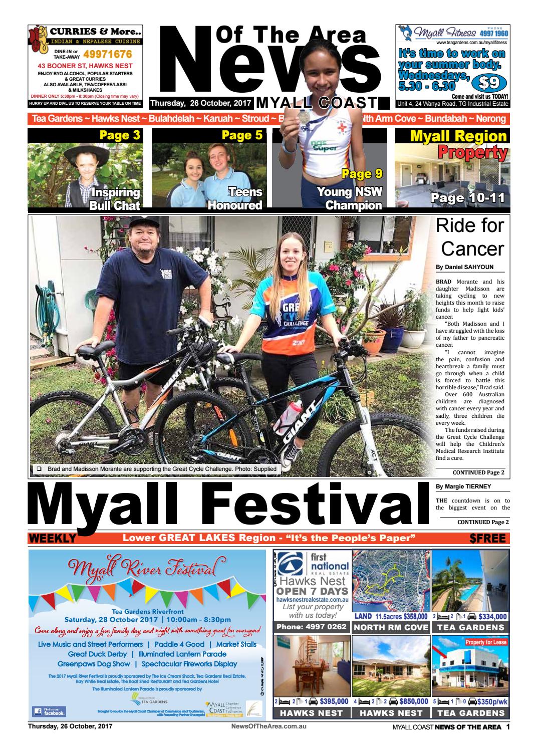 Myall coast news of the area 26 october 2017 by News The Area issuu