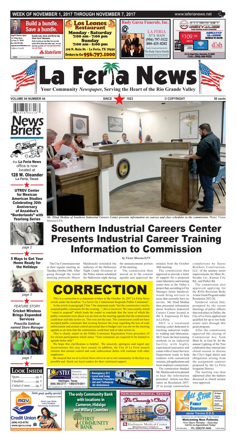 La Feria News November 1, 2017 by La Feria News Issuu