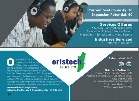 Belize Outsourcing Service Provider Directory 第 20 页