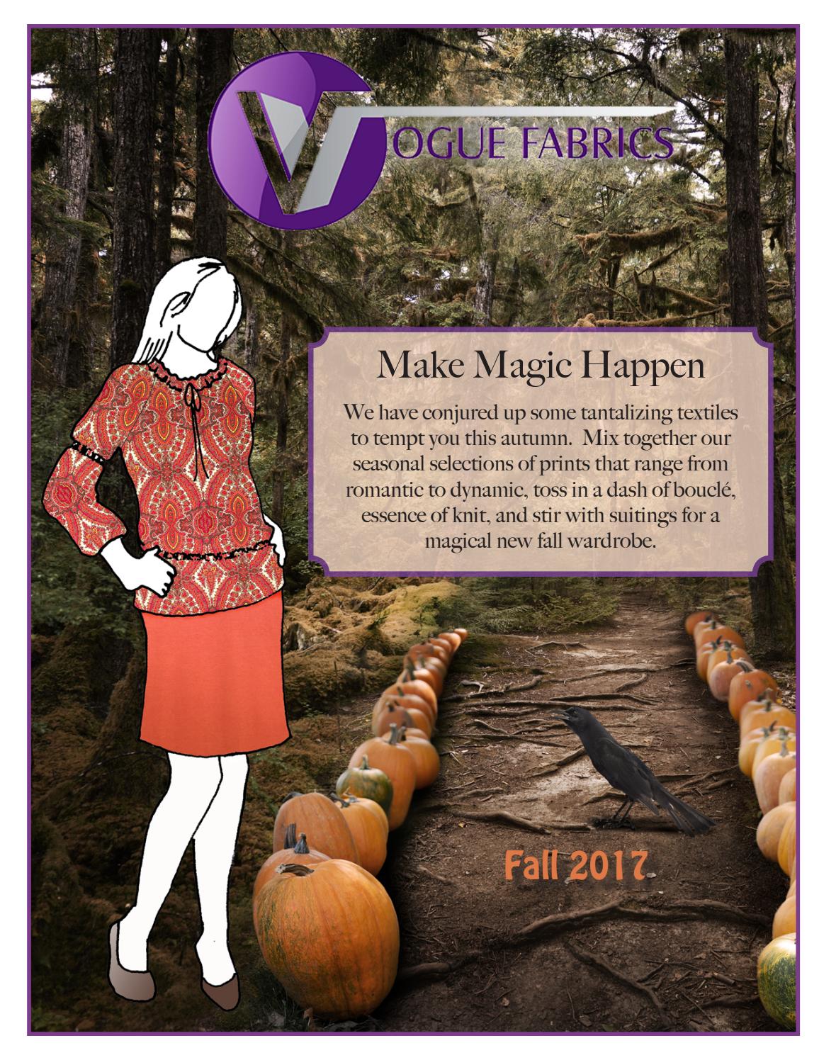 Vogue Fabrics Catalog Fall 2017 by Vogue Fabrics Issuu