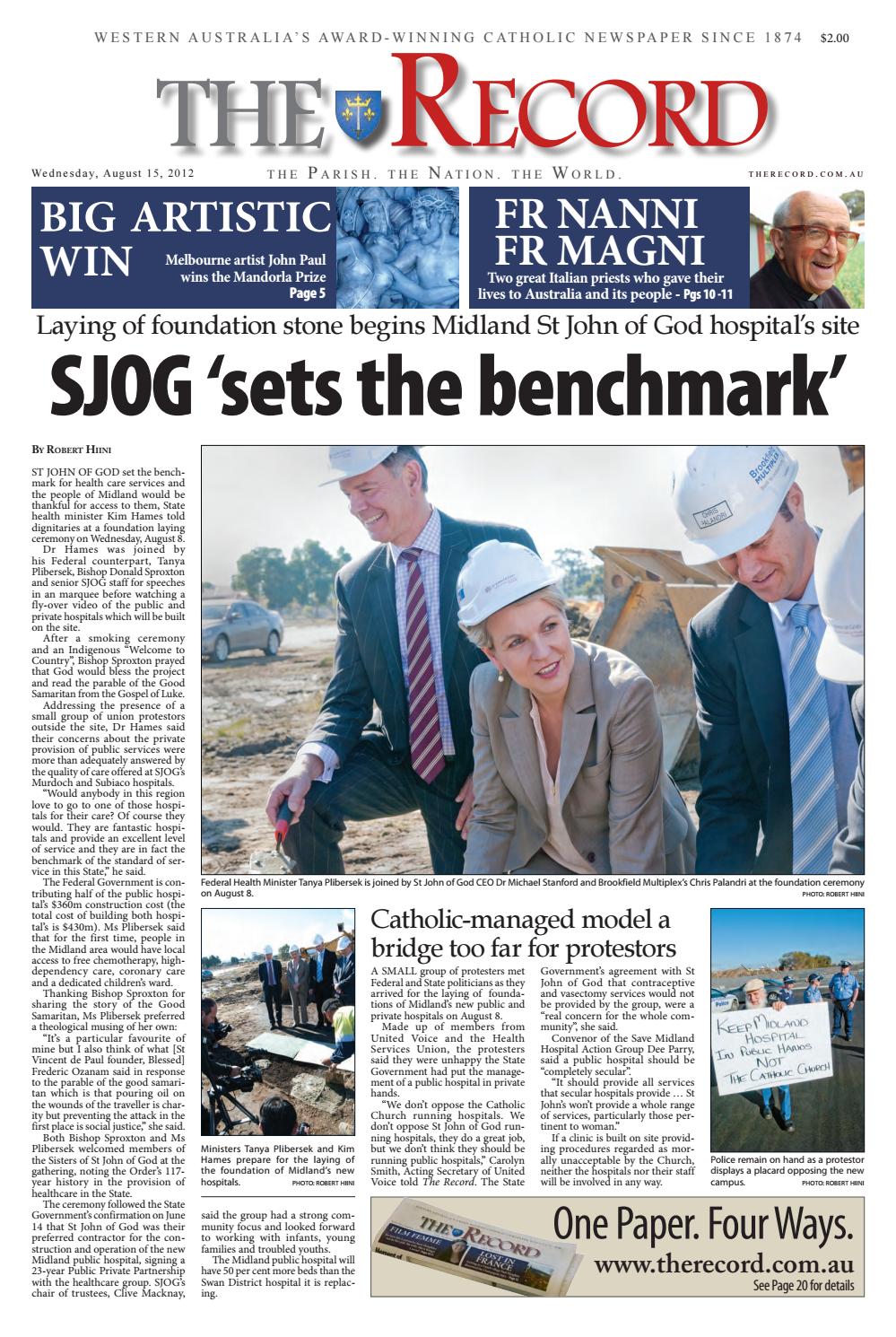 The Record Newspaper 15 August 2012