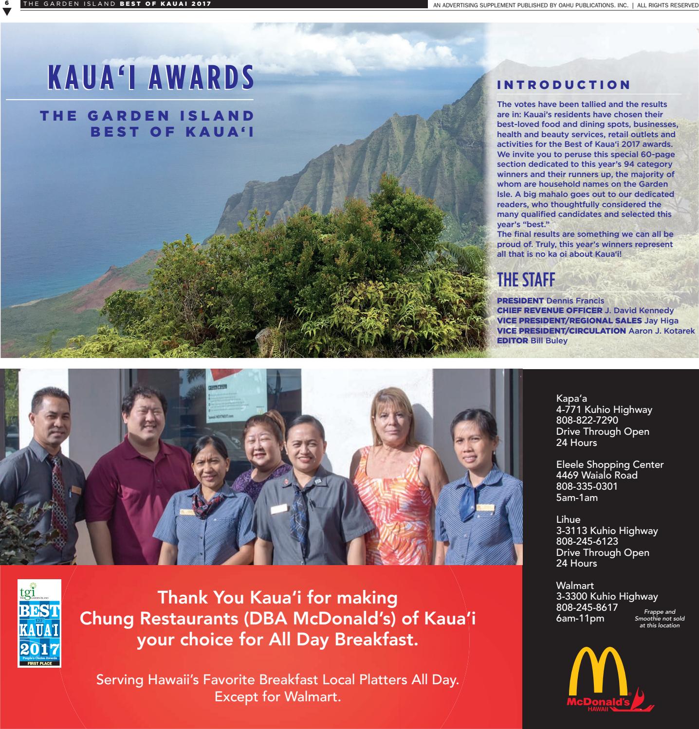 Best of Kauai 2017 by The Garden Island Newspaper Issuu