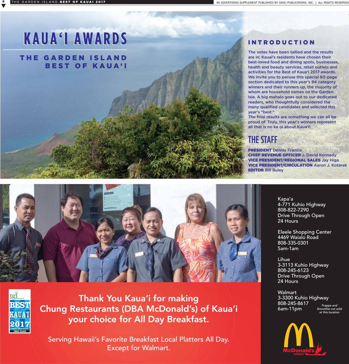 Best of Kauai 2017 by The Garden Island Newspaper - Issuu