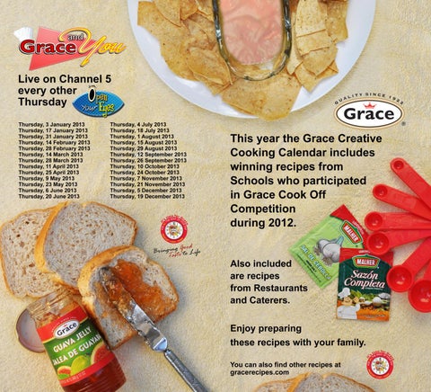 Grace 2013 Creative Cooking Calendar 第 2 页