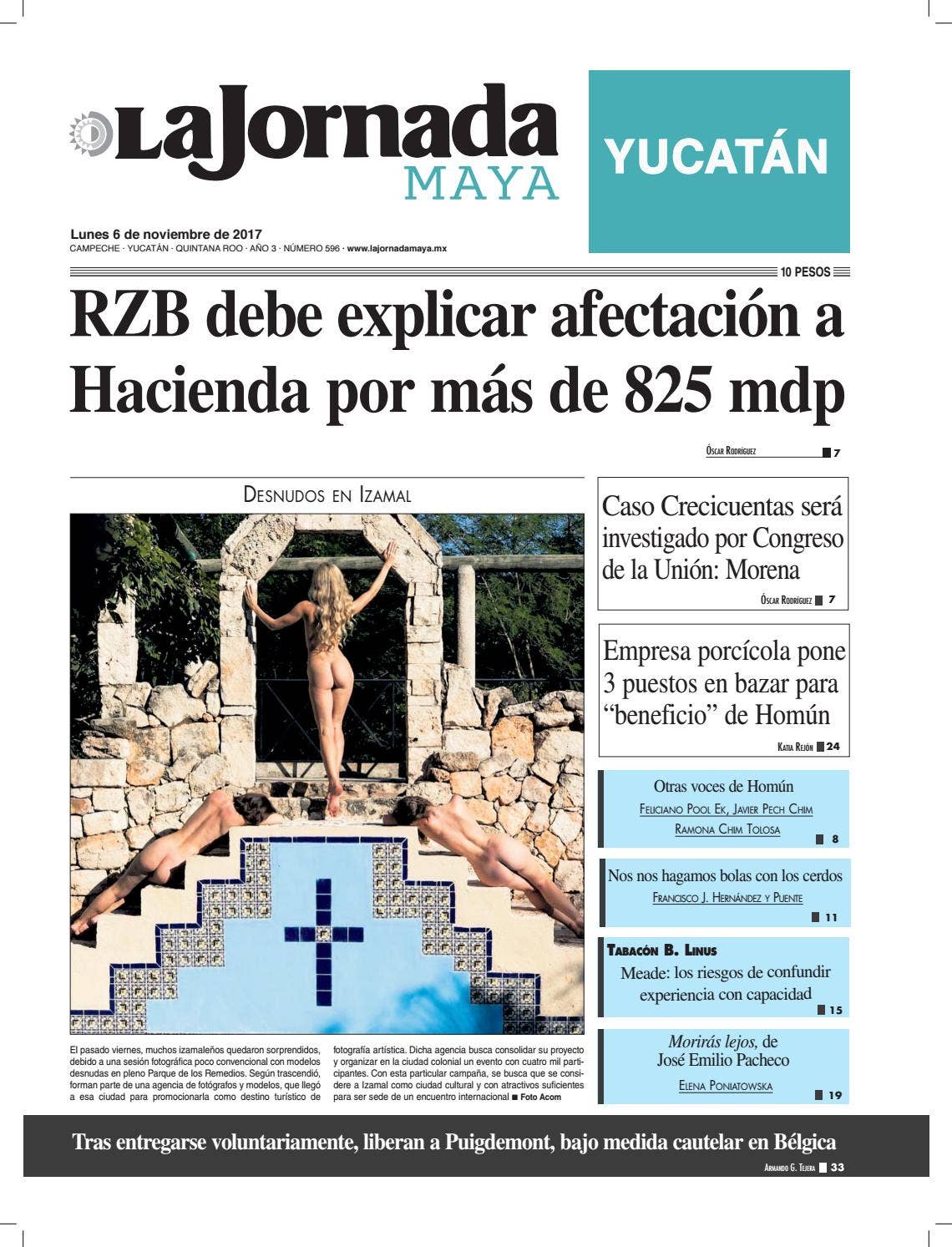 La jornada maya · lunes 6 de noviembre de 2017 by La Jornada Maya - Issuu