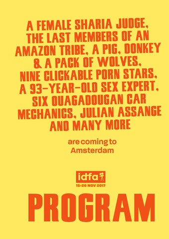 IDFA 2017 Program Guide by IDFA International Documentary Film  