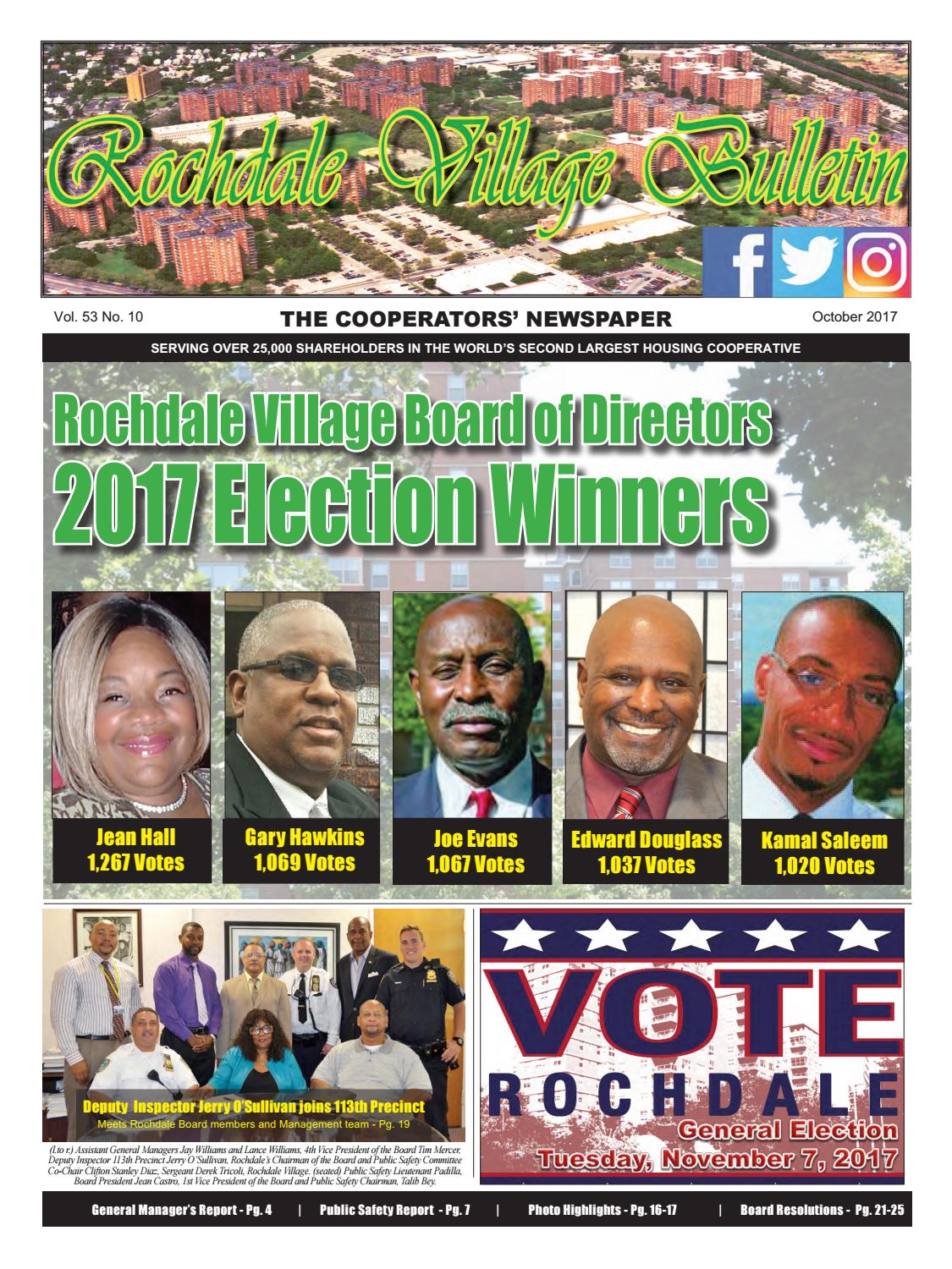 Rochdale Village Bulletin Newspaper October 2017  Edition by