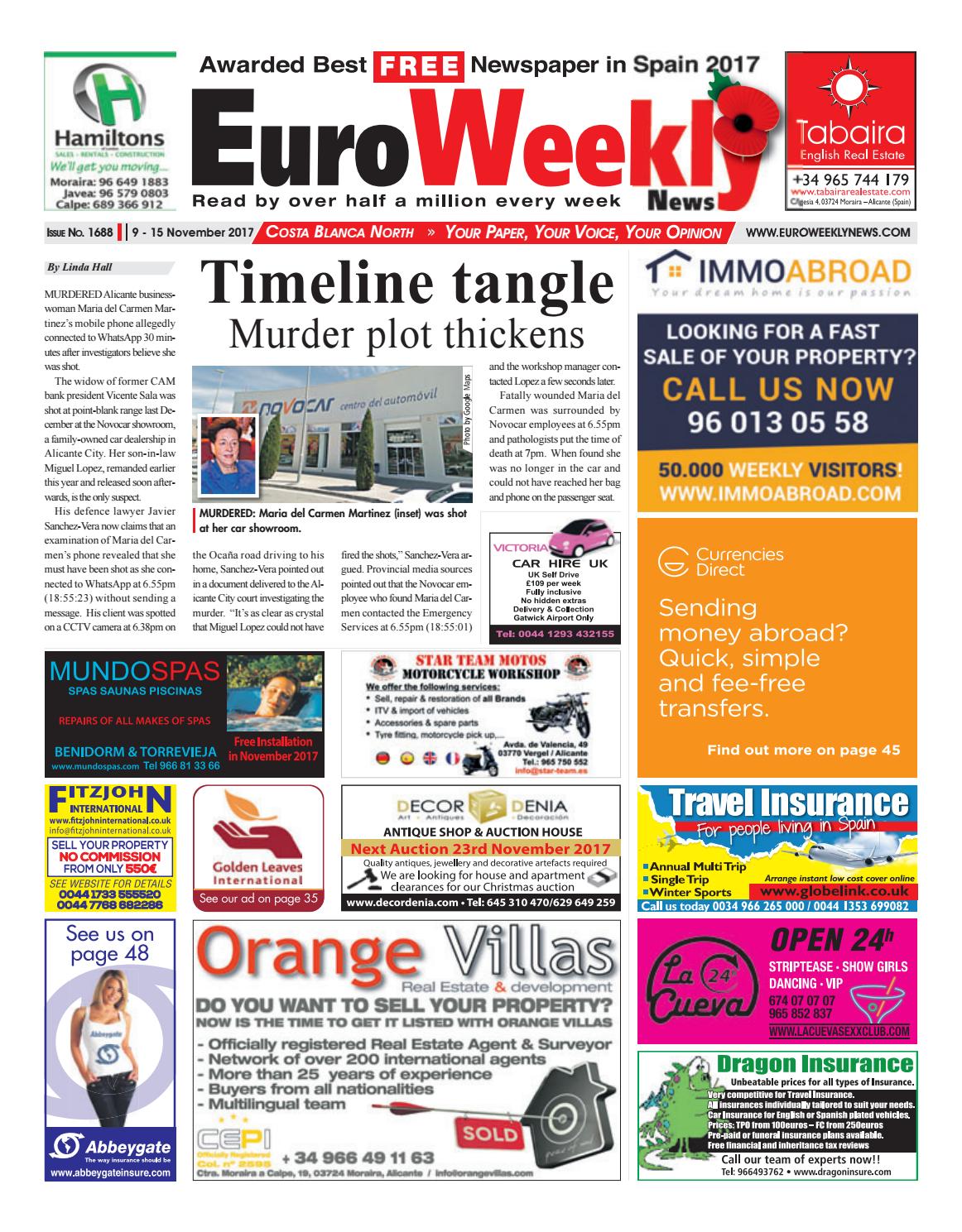 Euro Weekly News - Costa Blanca North 9 – 15 November 2017 ... - 