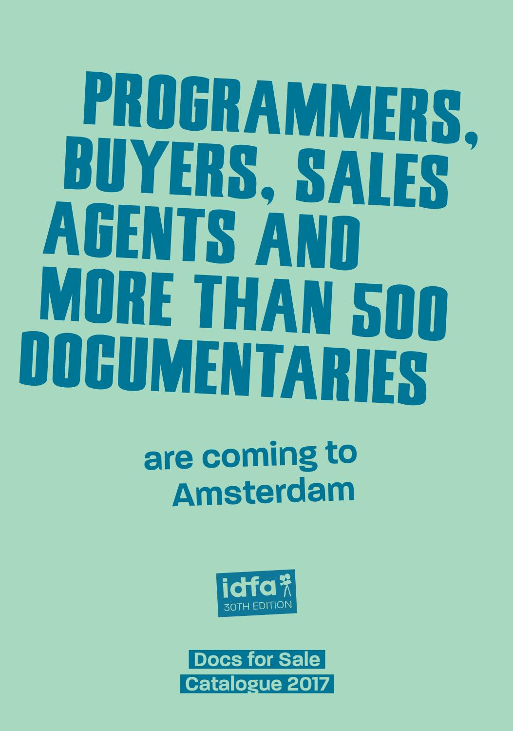 Docs for Sale 2017 Catalogue by IDFA International Documentary Film Festival Amsterdam foto afbeelding