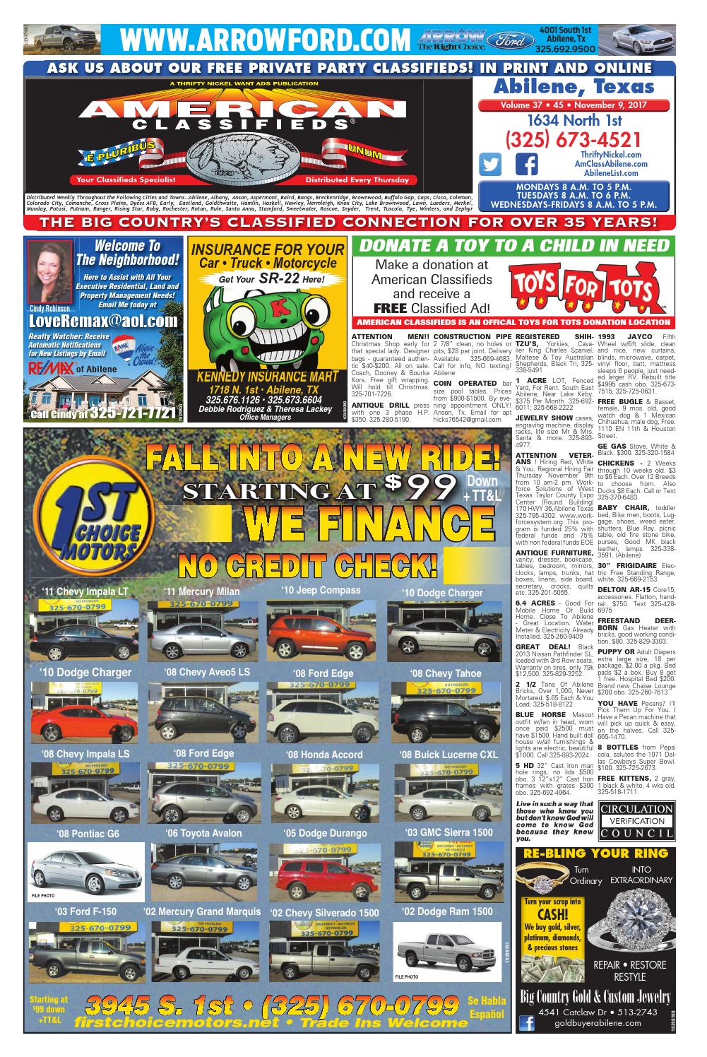 American Classfieds Abilene 11 09 17 By Abilene American Classifieds Issuu