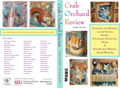 Crab Orchard Review Vol 18 No 1 W/S 2013 by Crab Orchard Review - Issuu