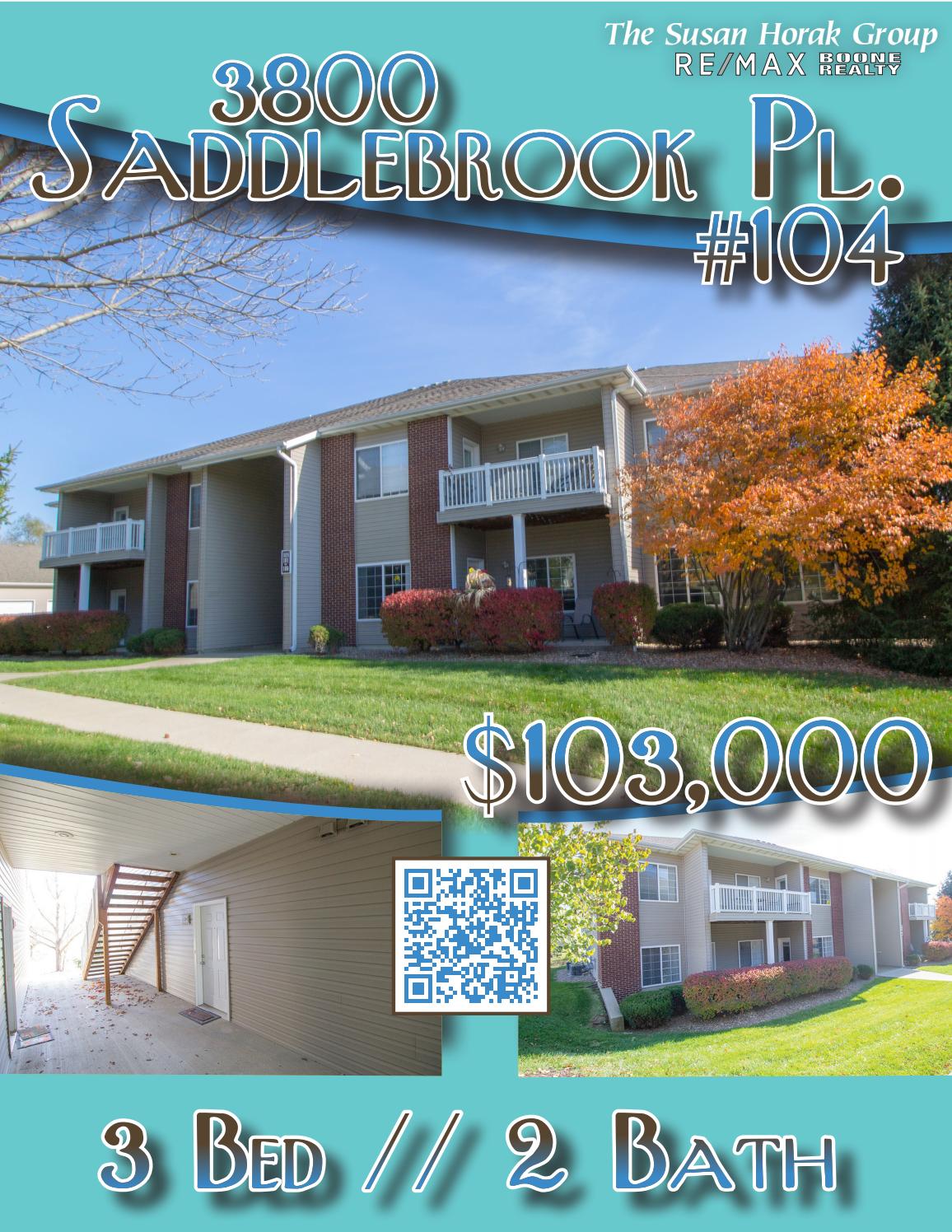 3800 Saddlebrook Pl 104 by The Susan Horak Group Re/Max Boone Realty