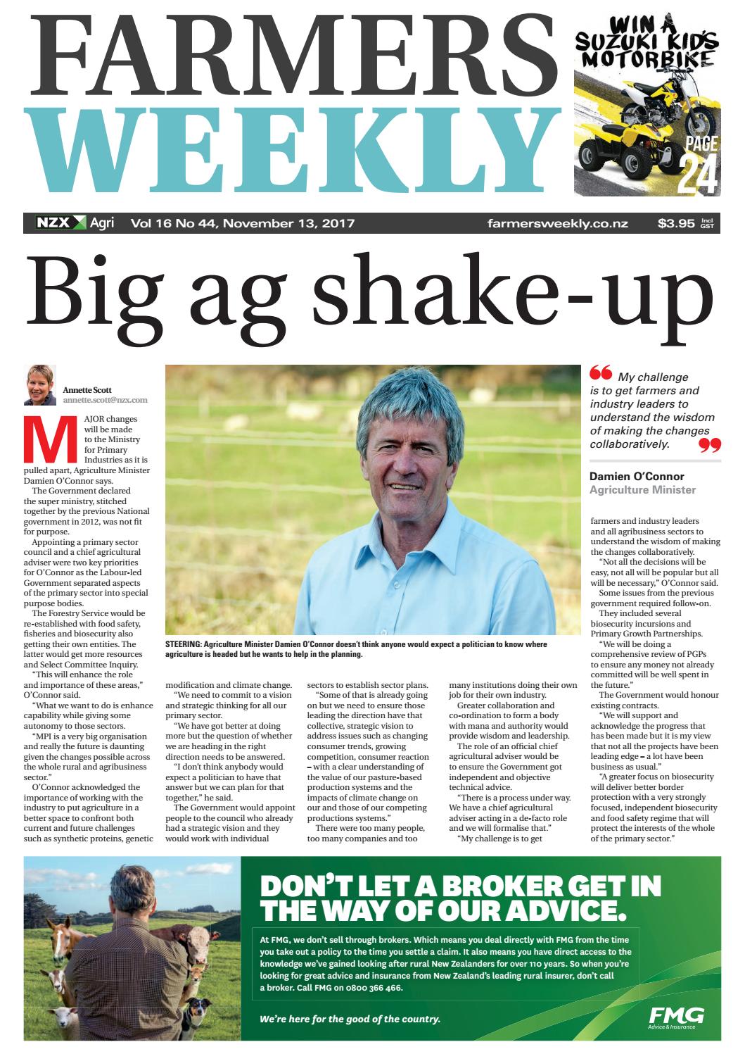 Farmers Weekly NZ November 13 2017 by AgriHQ Issuu