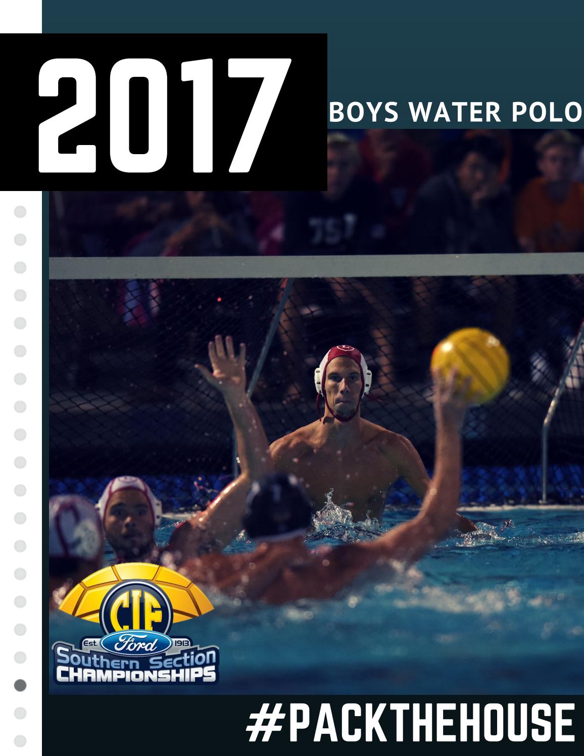 2017 Boys Water Polo Program by CIF Southern Section Issuu