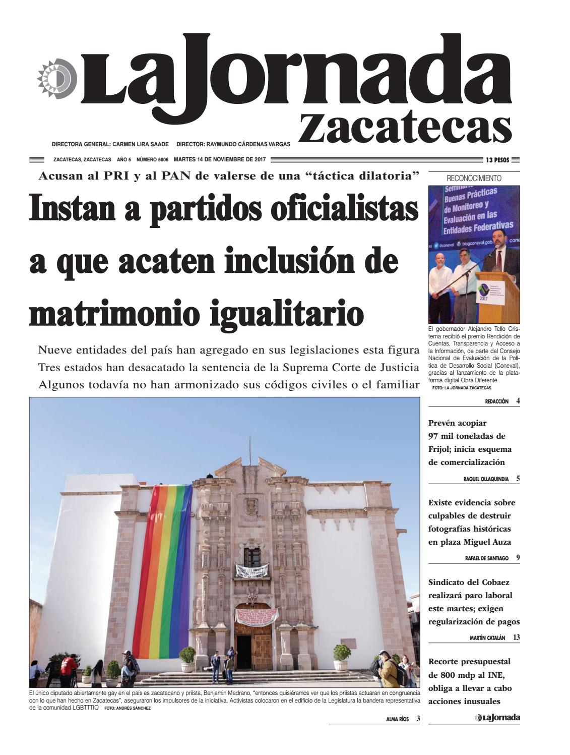 La Jornada Zacatecas, martes 14 de noviembre de 2017 by La ...