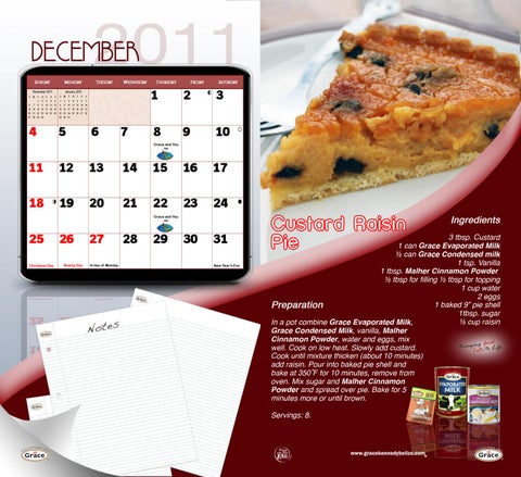 Grace Creative Cooking Calendar 2011 第 14 页
