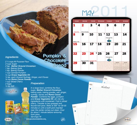 Grace Creative Cooking Calendar 2011 第 7 页