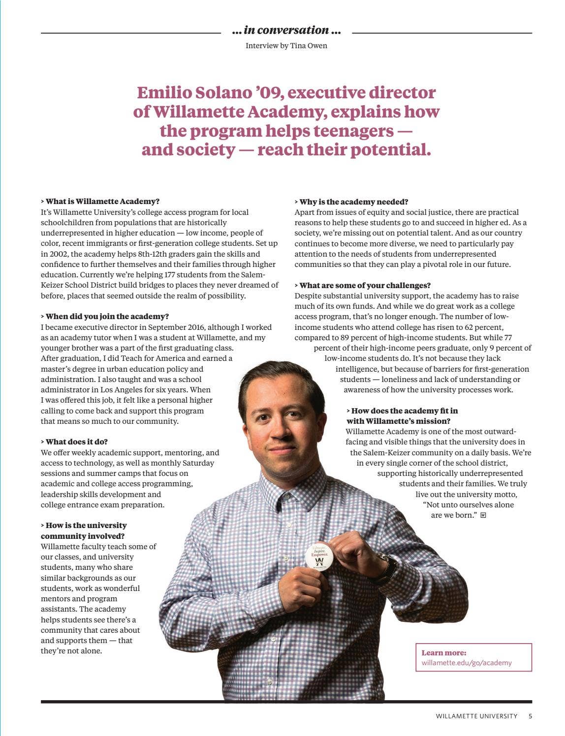 Willamette, Fall 2017 by Willamette University - Issuu