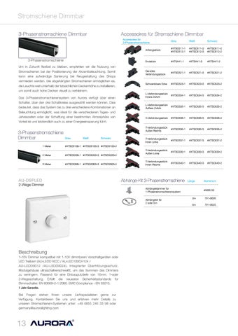 Aurora Lighting 灯饰目录 · Solis - Pure Design - 德国 第 14 页