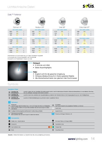 Aurora Lighting 灯饰目录 · Solis - Pure Design - 德国 第 15 页