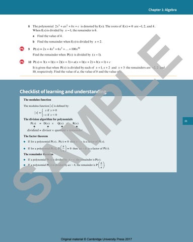 Preview Cambridge International AS and A level Pure Mathematics 2 & 3 ...