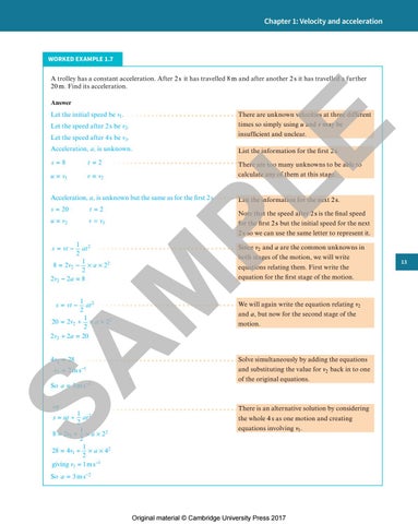 Preview Cambridge International AS & A Level Mathematics Mechanics ...