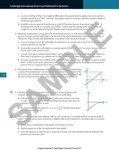 Preview Cambridge International AS & A Level Mathematics Mechanics ...