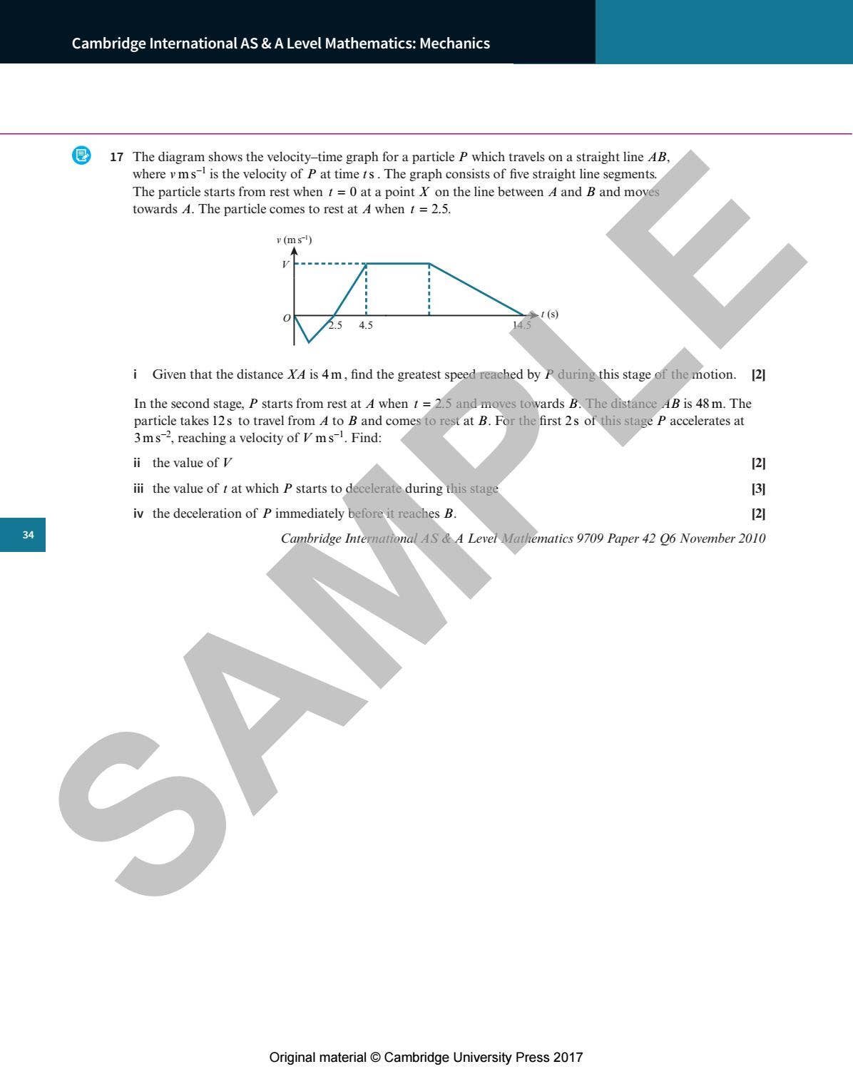 Preview Cambridge International AS & A Level Mathematics Mechanics ...